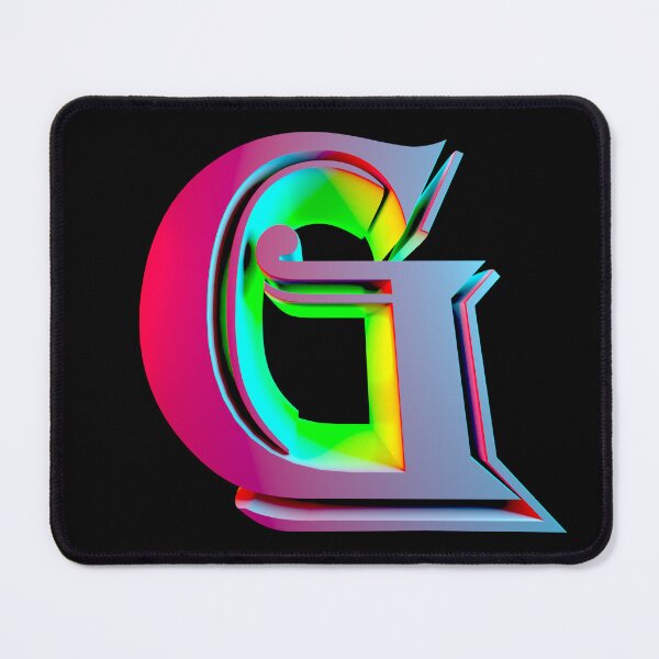 Item preview, Neon 3D Letter G - Retro Synthwave Style designed and sold by Creatigrafo.