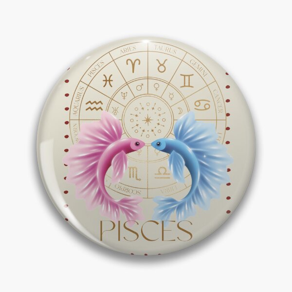 Item preview, Pisces Zodiac Stamp – Celestial Vintage Astrology Art designed and sold by CozyMuse.
