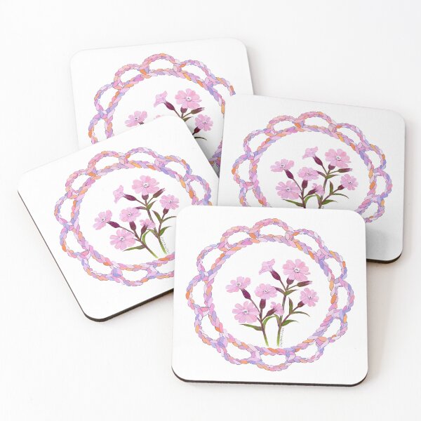 Item preview, Hand Painted Red Campion Botanical Floral designed and sold by Sacphire.