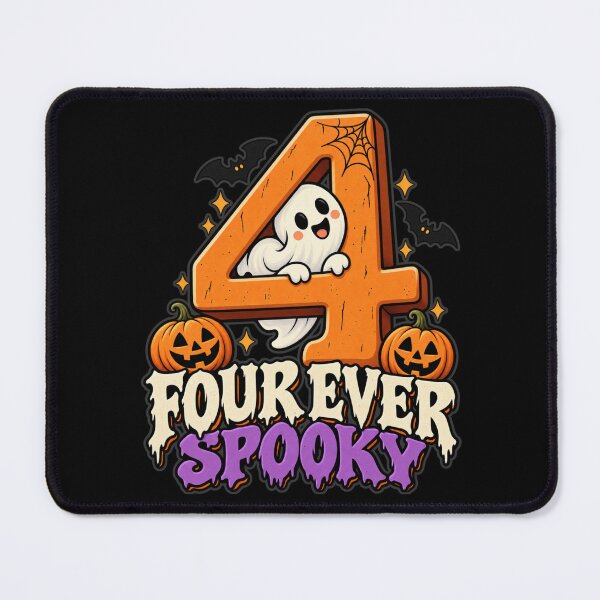 Item preview, Four Ever Spooky Wooden Number Ghost designed and sold by GibasVisuals.
