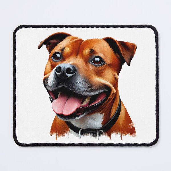 Item preview, Red Staffy Portrait designed and sold by MaedK.