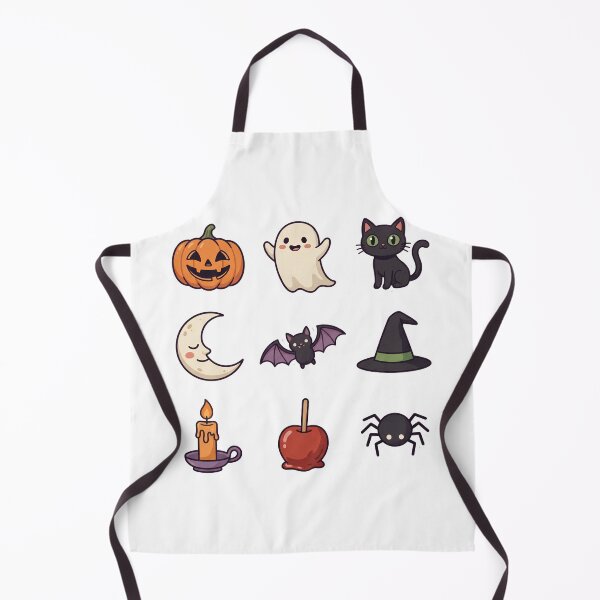 Item preview, Cute Halloween Sticker Pack | Pumpkin, Ghost, Black Cat, Bat, Witch Hat, Spider designed and sold by abdelski.