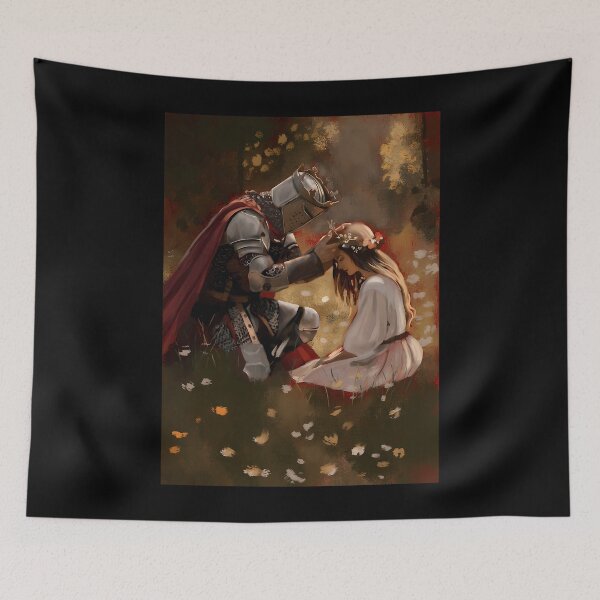 Item preview, The Knight’s Promise – Fantasy Romantic Art designed and sold by HollowayDaina.