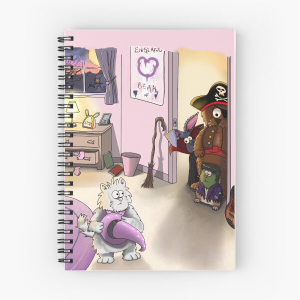 Item preview, Nervous White Cat and Halloween Animal Friends Illustration designed and sold by Englandbear.