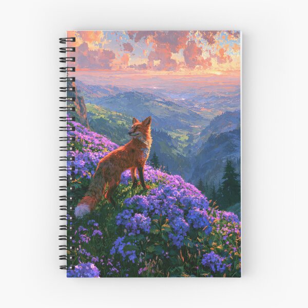 Item preview, Red fox looking back over shoulder on mountain designed and sold by scicilysimonee.