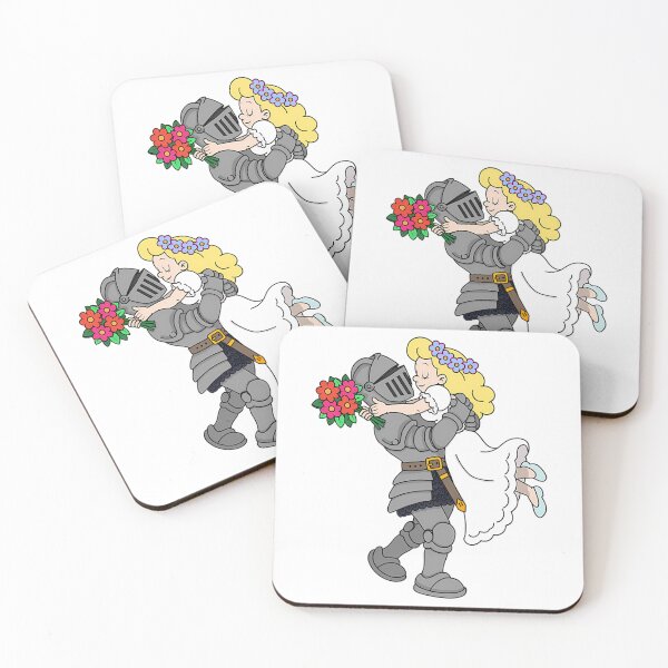 Item preview, Golden Brown Inspired Vintage Knight & Maiden  designed and sold by HollowayDaina.