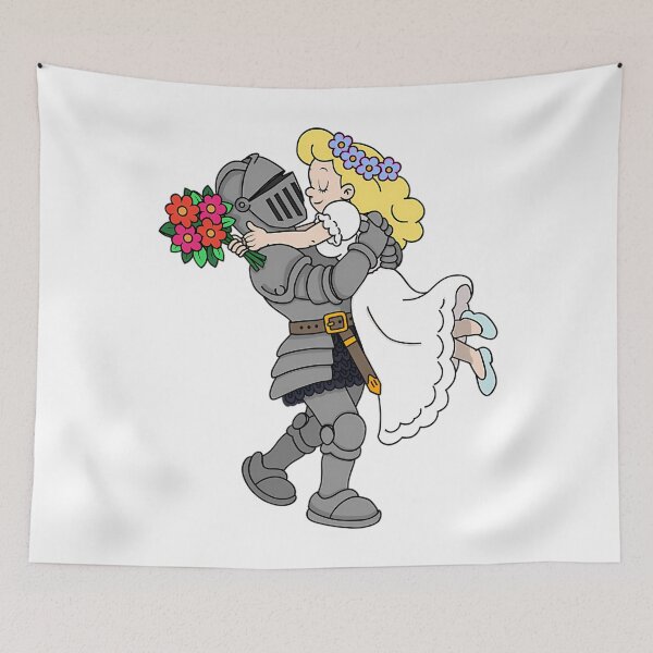 Item preview, Golden Brown Inspired Vintage Knight & Maiden  designed and sold by HollowayDaina.