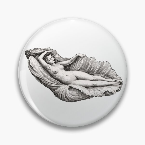 Item preview, Vintage Venus Birth Of Venus Classical Art Line Engraving designed and sold by LineArtForYou.