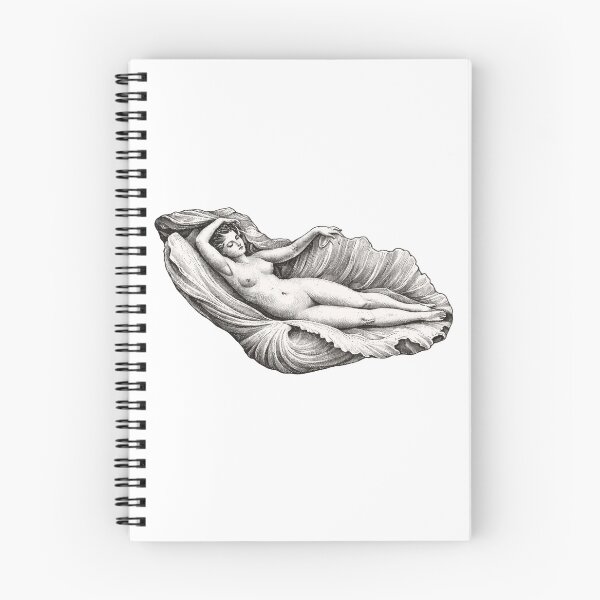 Item preview, Vintage Venus Birth Of Venus Classical Art Line Engraving designed and sold by LineArtForYou.