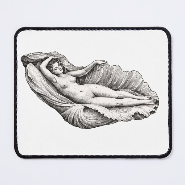 Item preview, Vintage Venus Birth Of Venus Classical Art Line Engraving designed and sold by LineArtForYou.