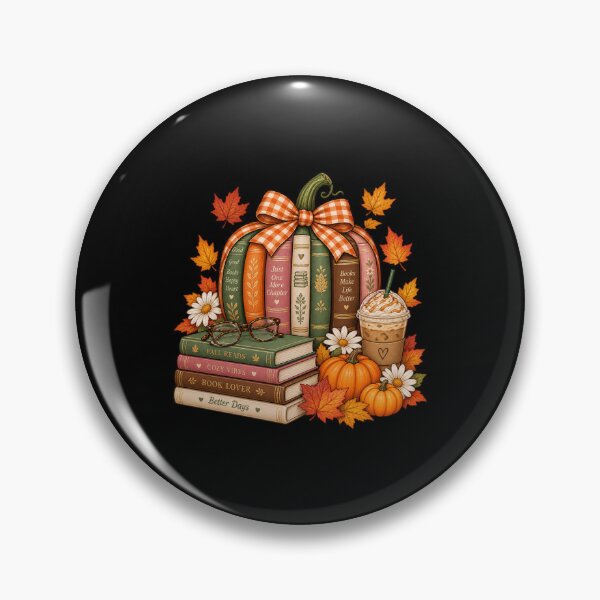 Item preview, Fall Pumpkin Book Lover Teacher Autumn Reading Floral Graphic designed and sold by Whirx.