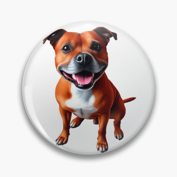 Item preview, Red Staffy Portrait designed and sold by MaedK.
