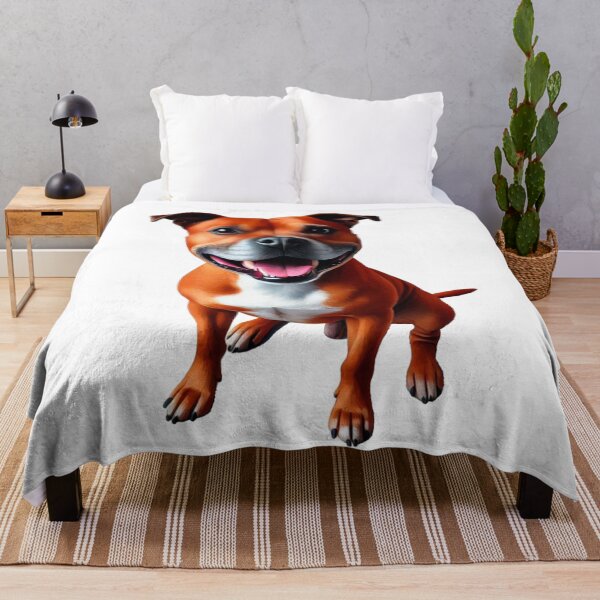 Item preview, Red Staffy Portrait designed and sold by MaedK.