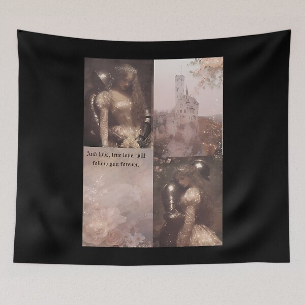 Item preview, Princess And Knight Fairytale Romantic Collage designed and sold by HollowayDaina.