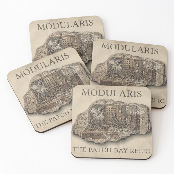 Item preview, Modularis Patch Bay Relic - Sepia Synth Mosaic designed and sold by codex antique.