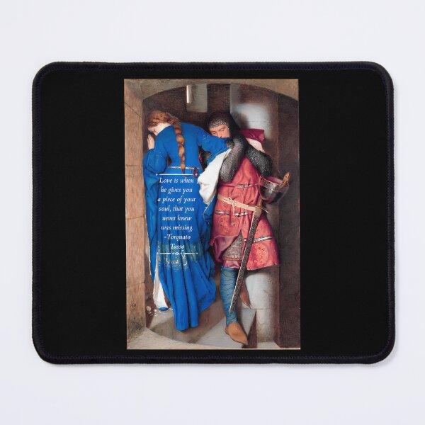 Item preview, The Meeting On The Turret Stars Painting By Frederic William Burton 1864. With Quote From Torquato Tasso. designed and sold by HollowayDaina.