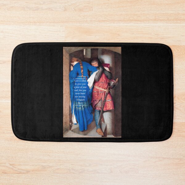 Item preview, The Meeting On The Turret Stars Painting By Frederic William Burton 1864. With Quote From Torquato Tasso. designed and sold by HollowayDaina.