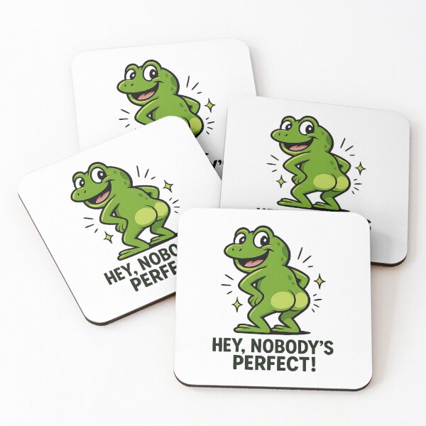 Item preview, Hey Nobody’s Perfect Funny Frog Butt designed and sold by sazuii.