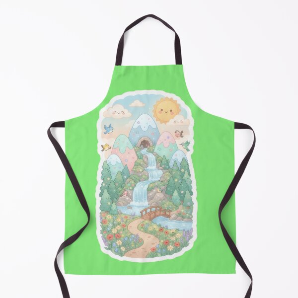 Item preview,  Art of a magical forest with a waterfall designed and sold by Azurart2.