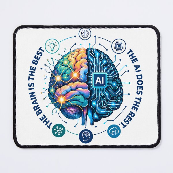 Item preview, The Brain Is The Best, The AI Does The Rest designed and sold by cameleon style.