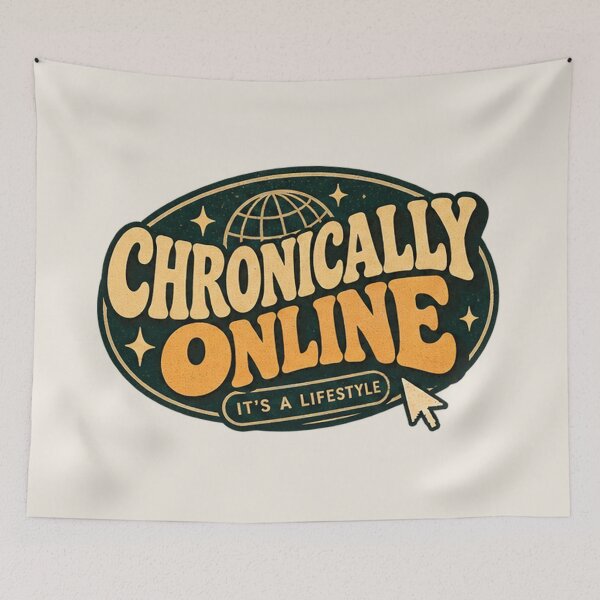 Item preview, Chronically Online Retro Internet Humor designed and sold by Bawwe.