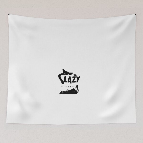 Item preview, Lazy Kitten Black Cat - Cute Funny Lazy Cat Design designed and sold by Mourad-jmel.