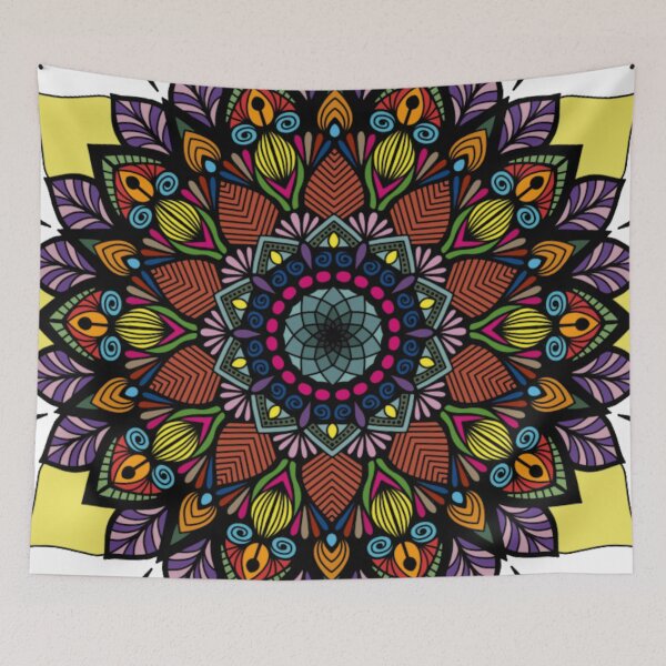 Item preview, Autumn Majesty Geometric Star Mandala designed and sold by FioreDiCiliegio.