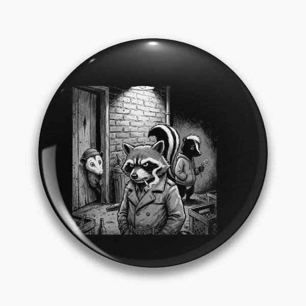 Item preview, Night Trash Panda Crew Raccoon Opossum Skunk Meme Halloween designed and sold by w66aboo.
