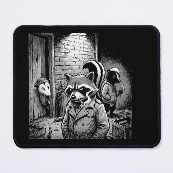Item preview, Night Trash Panda Crew Raccoon Opossum Skunk Meme Halloween designed and sold by w66aboo.