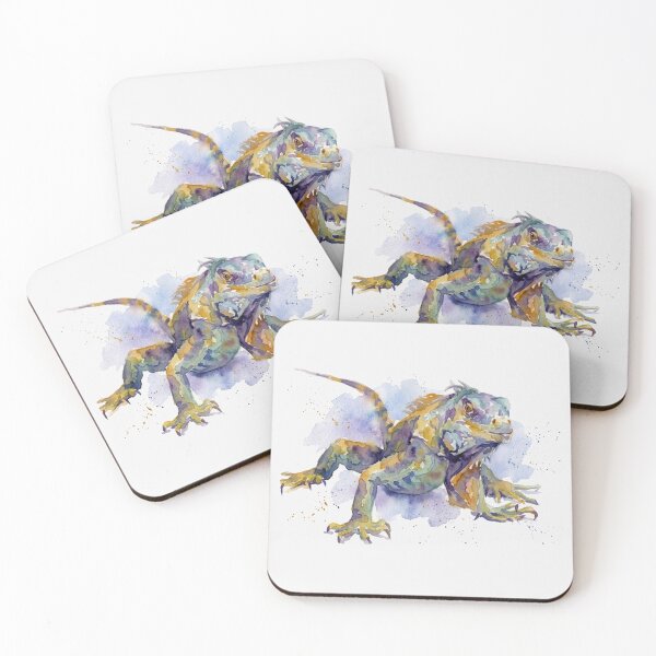 Item preview, Iguana, Full Body in Teal and Violet designed and sold by caracatita75.
