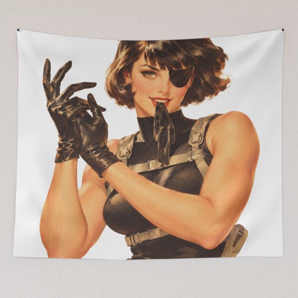Item preview, Vintage Spy Girl Pin Up – Retro Secret Agent Glamour designed and sold by Cosplayvintage.