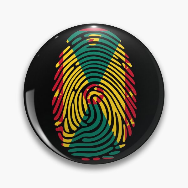 Item preview, Grenada Flag Fingerprint Identity DNA Heritage Graphic designed and sold by NTGUILTY.