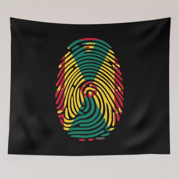 Item preview, Grenada Flag Fingerprint Identity DNA Heritage Graphic designed and sold by NTGUILTY.
