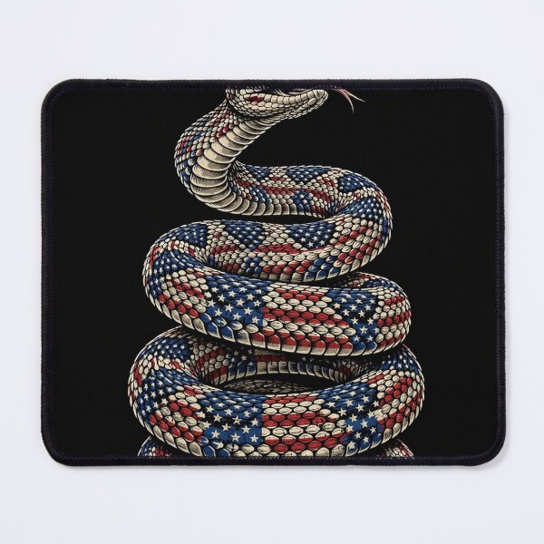 Item preview, Don't Tread On Me – American Flag Rattlesnake designed and sold by Freedom In Threads.