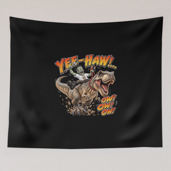 Item preview, Yee-Haw! OW! OW! OW! – Monster Mechanic T-Rex Rodeo designed and sold by Classic Chaos Creations.