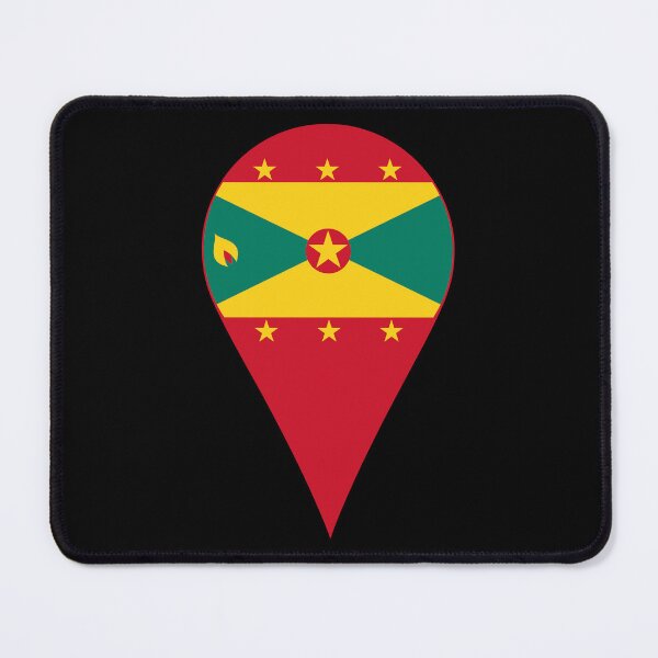 Item preview, Grenada Flag Location Pin Map Marker Destination Icon designed and sold by NTGUILTY.