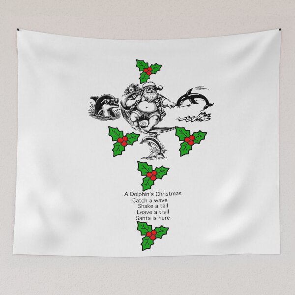 Item preview, A Dolphin’s Christmas designed and sold by sanctuarywear.