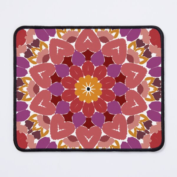 Item preview, Romantic Hearts Lineless Geometric Mandala designed and sold by FioreDiCiliegio.