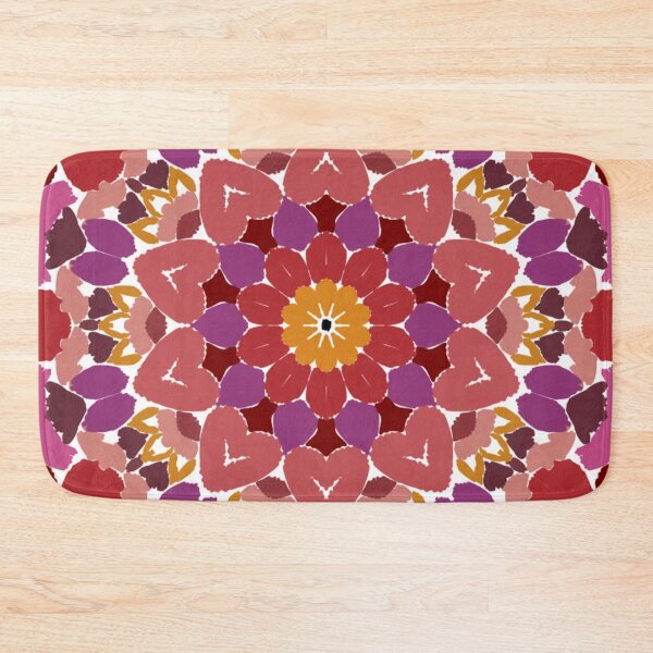 Item preview, Romantic Hearts Lineless Geometric Mandala designed and sold by FioreDiCiliegio.