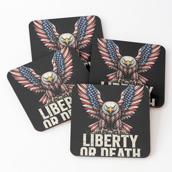 Item preview, Liberty or Death – American Flag Bald Eagle designed and sold by Freedom In Threads.