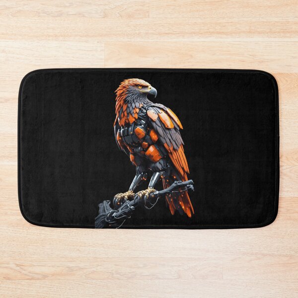 Item preview, Cyberpunk Eagle Mecha Confident Gaze Poster designed and sold by Cyber Gold Studio.