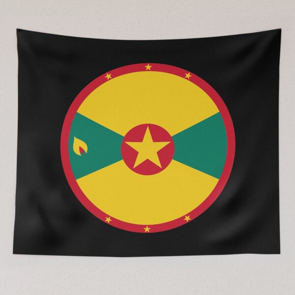 Aperçu de l'œuvre Icône ronde du drapeau de Grenade, élément de bouton circulaire créée et vendue par NTGUILTY.