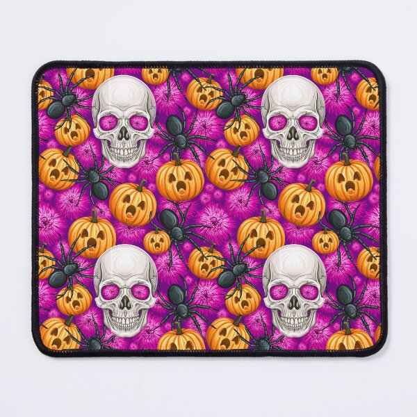 Item preview, Halloween Retro Skull, Spider and Pumpkin Pattern designed and sold by Derek Gillette.