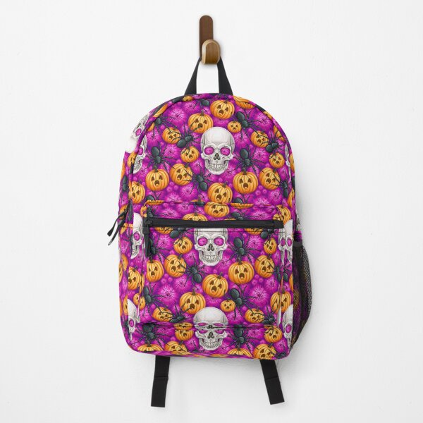Item preview, Halloween Retro Skull, Spider and Pumpkin Pattern designed and sold by Derek Gillette.
