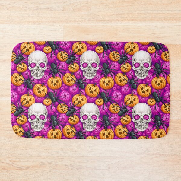 Item preview, Halloween Retro Skull, Spider and Pumpkin Pattern designed and sold by Derek Gillette.