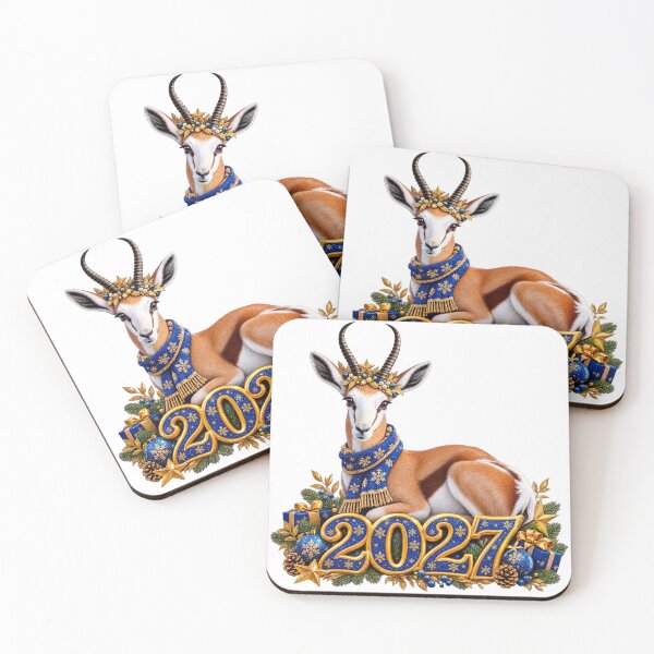 Item preview, Celebración festiva de Año Nuevo 2027 de Gazelle designed and sold by HoMya.