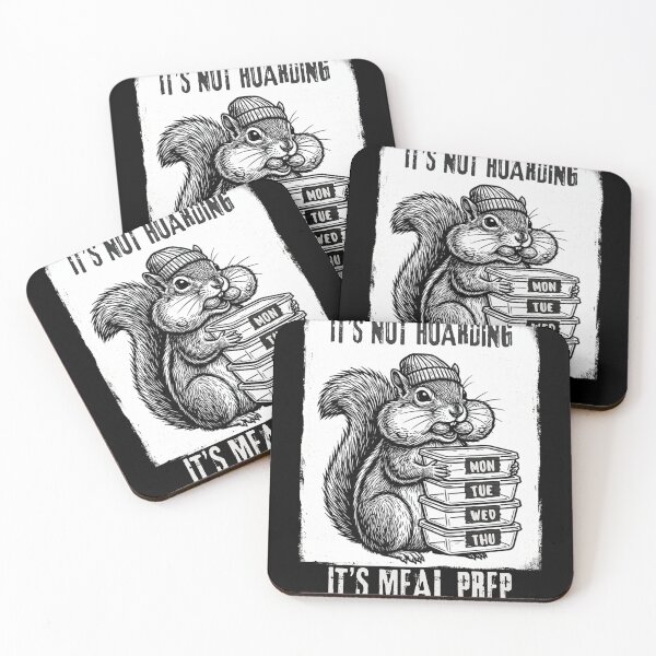 Item preview, Funny Squirrel Meal Prep Acorn Hoarding designed and sold by w66aboo.