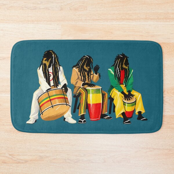 Item preview, Rastafari Nyabingui Drummers Roots Reggae Art designed and sold by BASS-CULTURE.