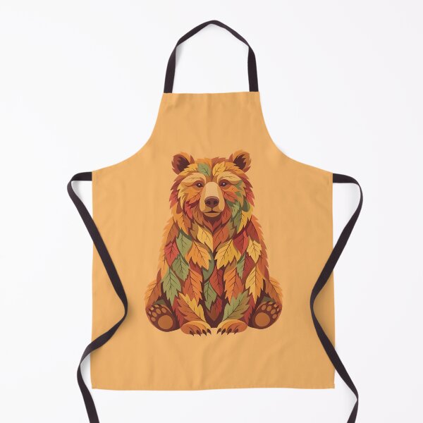 Item preview, Bear in fall outfit - Autumn vibes, seasonal leaves - Autumn design animals designed and sold by ParadoxParadox.