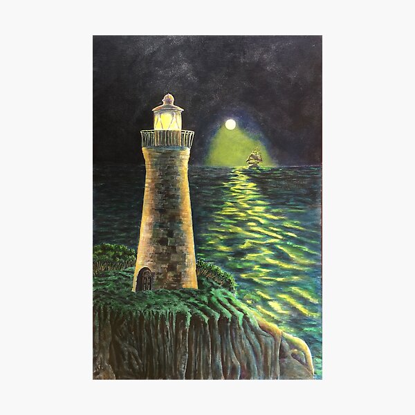 The Lighthouse by the sea Photographic Print